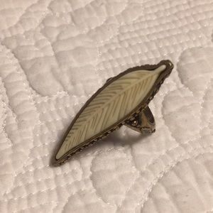 Lucky brand feather ring